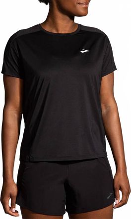 Brooks Sprint Free Short Sleeve 2.0 Tee In Black
