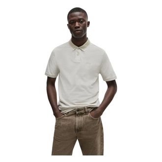 HUGO BOSS Tops, Heren, Beige, M, Katoen, Polo Shirts
