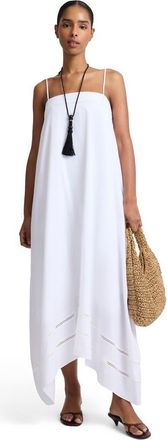 Onia Square Neck Handkerchief Dress in White at Nordstrom, Size Medium