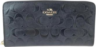 Coach Pre-owned Wallets, female, Black, Size: ONE SIZE Pre-owned Leather Wallet