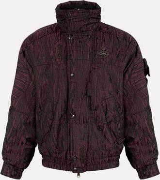 Vivienne Westwood Nevada Bomber Wr Moire Techwear Black-bordeaux 52 Men