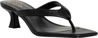 Shushop Franny Kitten Heel Flip Flop in Black at Nordstrom, Size 6.5