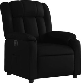 vidaXL Vidaxl - Sill&oacute;n Reclinable El&eacute;ctrico De Cuero Sint&eacute;tico Negro
