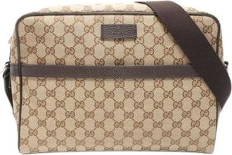 Gucci Pre-owned Cross Body Bags, female, Brown, Size: ONE SIZE Pre-owned Vintage Shoulder Bag
