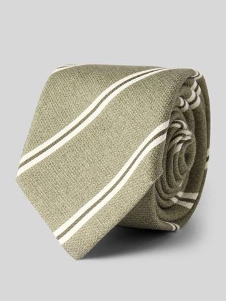 Gierremilano Seidenkrawatte aus reiner Seide mit Logo-Patch in Gruen, Gr&ouml;&szlig;e 1