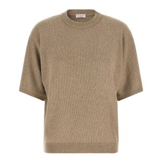 Brunello Cucinelli Knitwear - female - Brunello Cucinelli - Cashmere Knitwear - Beige - XS - Knitwear