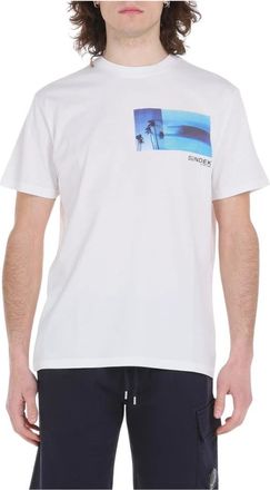 Sundek T-shirt met afdrukken - Heren - T-shirts - Wit - S - Tops