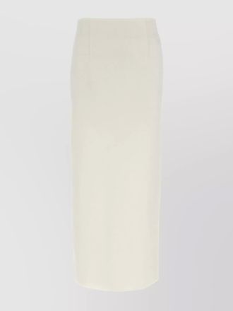 Auralee silk double-face knit pencil skirt