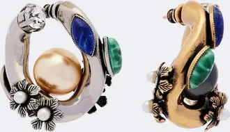Etro Pendientes de aro con cristales
