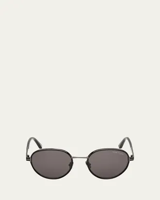 Tom Ford Mens Jet-02 Metal Round Sunglasses