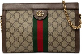 Gucci Pre-owned Gucci Small GG Supreme Web Ophidia Chain Crossbody Ladies OI6FY5SN1W6Z29P5