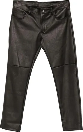 Santoro London Seam-detail Leather Trousers