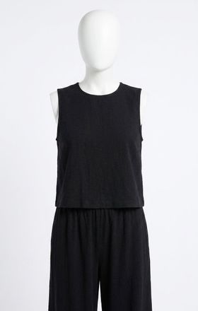 Z Supply Sloane Textured Top In Black