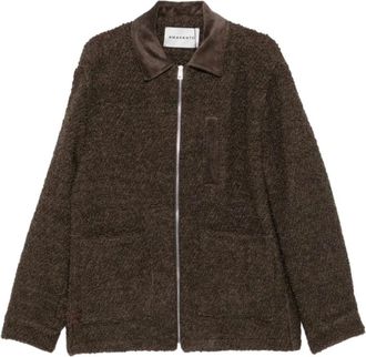 Amaranto Giacca in Boucl&eacute; - - Sport - Uomo - Marrone - L