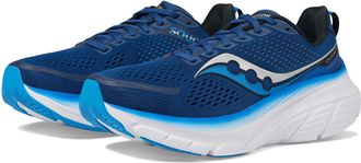 Saucony Mens Guide 17 Gym Shoes Sneaker, Navy/Cobalt, 12.5 Wide