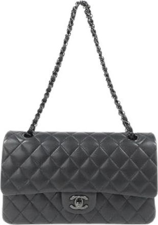 Chanel Pre-owned Lambskin Shoulder Bag - Dames - Vintage Schoudertas - Zwart - ONE Size - Leer - Vintage