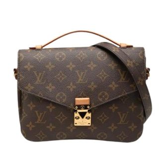 Louis Vuitton Pre-owned Pochette Metis - Dames - Pre-owned - Bruin - Maat: ONE Size Zijde