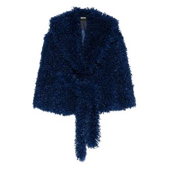 Rotate Faux-fur Belted Jacket