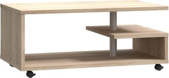 Home Heavenly Mesa centro con revistero color roble sonoma