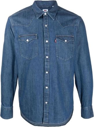 Levi's Barstow Western Stand Lagere Editie - Heren - Spijkeroverhemden - Blauw - S - Overhemden