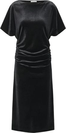 Soaked In Luxury Midi Jurken - Dames - Casual kleedjes - Zwart - S - Kleedjes