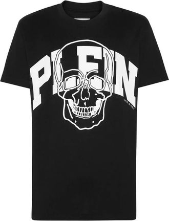 Philipp Plein Black Skull T-shirt - Heren - T-shirts - Zwart - L - Katoen - Tops