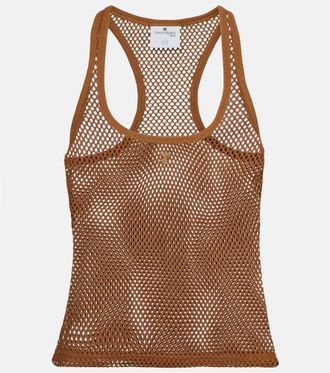 Courrèges Courrèges Scuba cotton mesh tank top