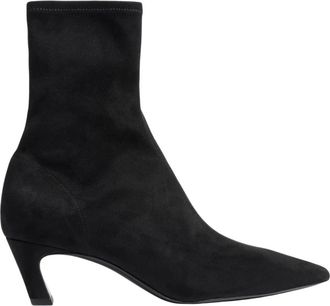 Ash Ash, Schoenen, Dames, Zwart, 37 EU, Leer, Viva Pointed-Toe Enkellaarzen