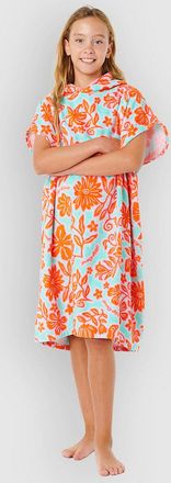 Rip Curl Mixed Cotton Hooded Towel-Girl Surf Poncho azul
