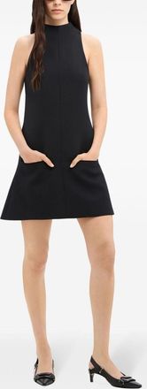 Courr&egrave;ges Womens Black Twill Dress - Size EU 38 (Womens)