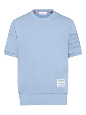 Thom Browne 4-Bar T-shirt met ronde hals - Blauw