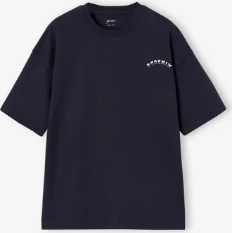 Jonen Jungen Oversized-Shirt JONEN mit Phoenix-Print und Recycling-Baumwolle schiefergrau