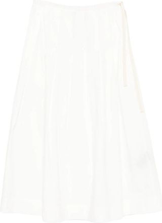 SOEUR Amalia Tied-waist Midi Skirt