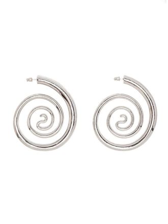 Panconesi Spiral Serpent Hoops Earrings