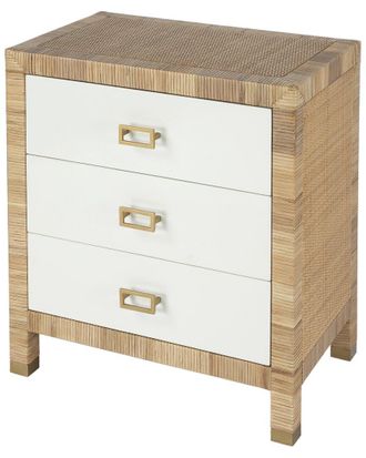 Butler Specialty Company Corfu 3 Drawer Natural Raffia Chest