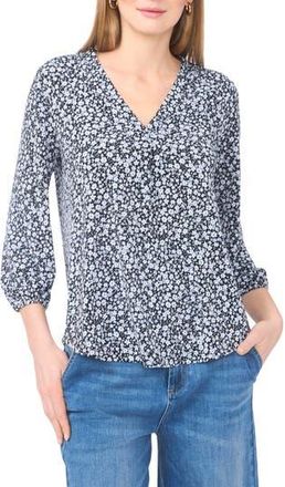 Vince Camuto Balloon Sleeve Knit Top in Rich Black at Nordstrom Rack, Size Medium