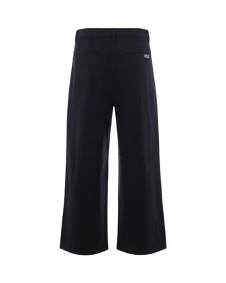 Arte Pleated Wool-Viscose Trousers - Black