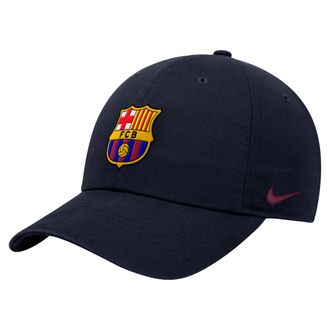 Nike FC Barcelona Club Nike Mens Adjustable Cap in Blue | C16941C991FCBC-NVY