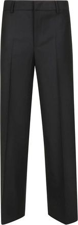 Pantaloni Torino Verfijnde Lorenza Broek voor elke gelegenheid - Dames - Straight fit broeken - Zwart - M - Wol - Broeken