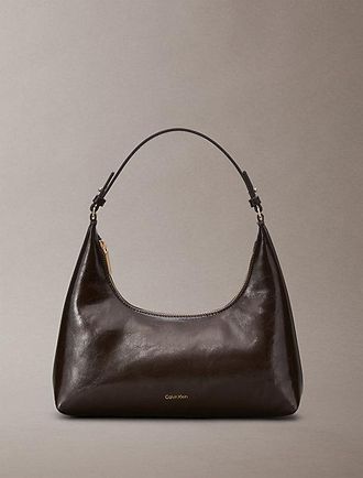 Calvin Klein Glossy Logo Convertible Shoulder Bag