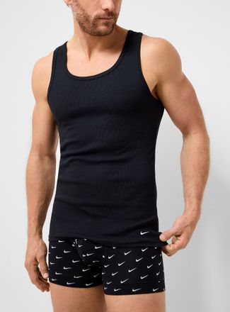 Nike Mens Dri-Fit ribbed tank undershirts 2-pack