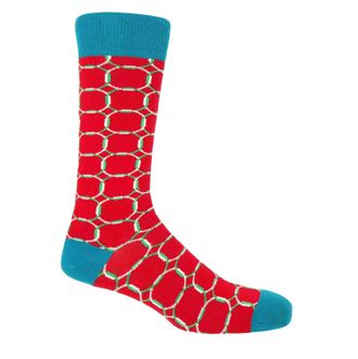 Peper Harow Linked Mens Socks - Red
