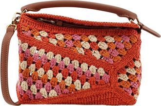 Loewe Tassen, Dames, Oranje, ONE Size, Leer, Mini Puzzle Edge Bag