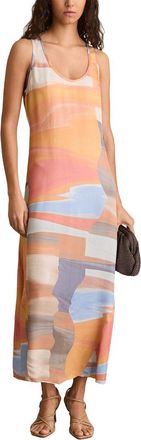 Reiss Layla Sunset Print Sleeve Dress