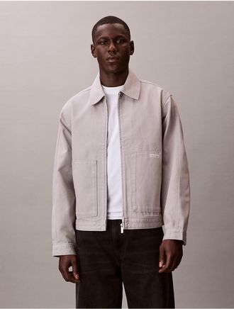 Calvin Klein Jeans Calvin Klein Mens Classic Workwear Jacket - Grey - XL