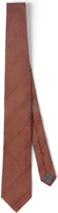 Brunello Cucinelli Silk and cotton tie in Apricot at Nordstrom
