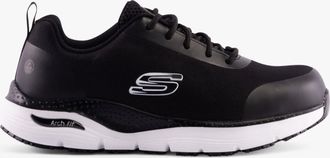 Skechers 200086EC/BKW ARCH FIT SR - RINGSTAP Mens Safety Trainers Black/White - Size UK 7.5