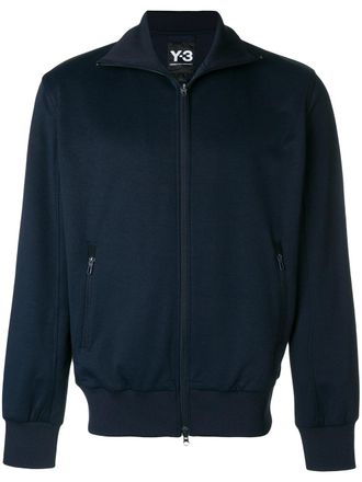 Yohji Yamamoto Felpa con zip - Blu