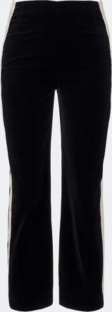 Poss&eacute; Florian cotton velvet straight pants
