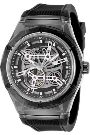 Invicta Speedway 51114 Herenhorloge - Quartz Uurwerk - Plastic met Zwarte Wijzerplaat - 45 mm